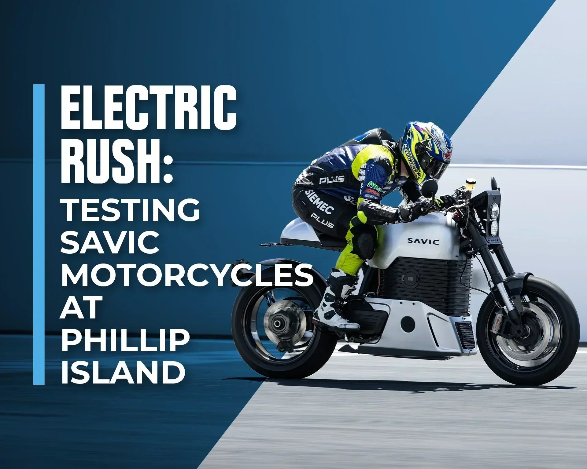 Collection of Savic C-Series Electric Motorbike at Phillip Island in a gallery layout
