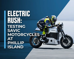 Collection of Pushing Limits: Savic C-Series Electric Motorbike at Phillip Island in a gallery layout