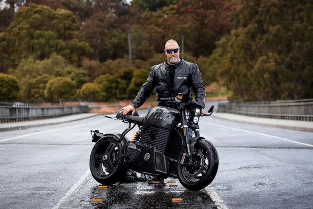 Image of Riding the Lightning: Early Test Rides of the Savic C-Series Savic Motorcycles