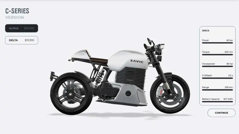 Collection of Savic Lets Riders Customise Their Own Electric Motorcycle in a gallery layout